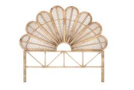 Cabecero en ratán natural 180 cm, fabrication artisanale, tête de lit, 155 cm de hauteur, 4 cm d'épaisseur, livré sans montage, Giner y Colomer